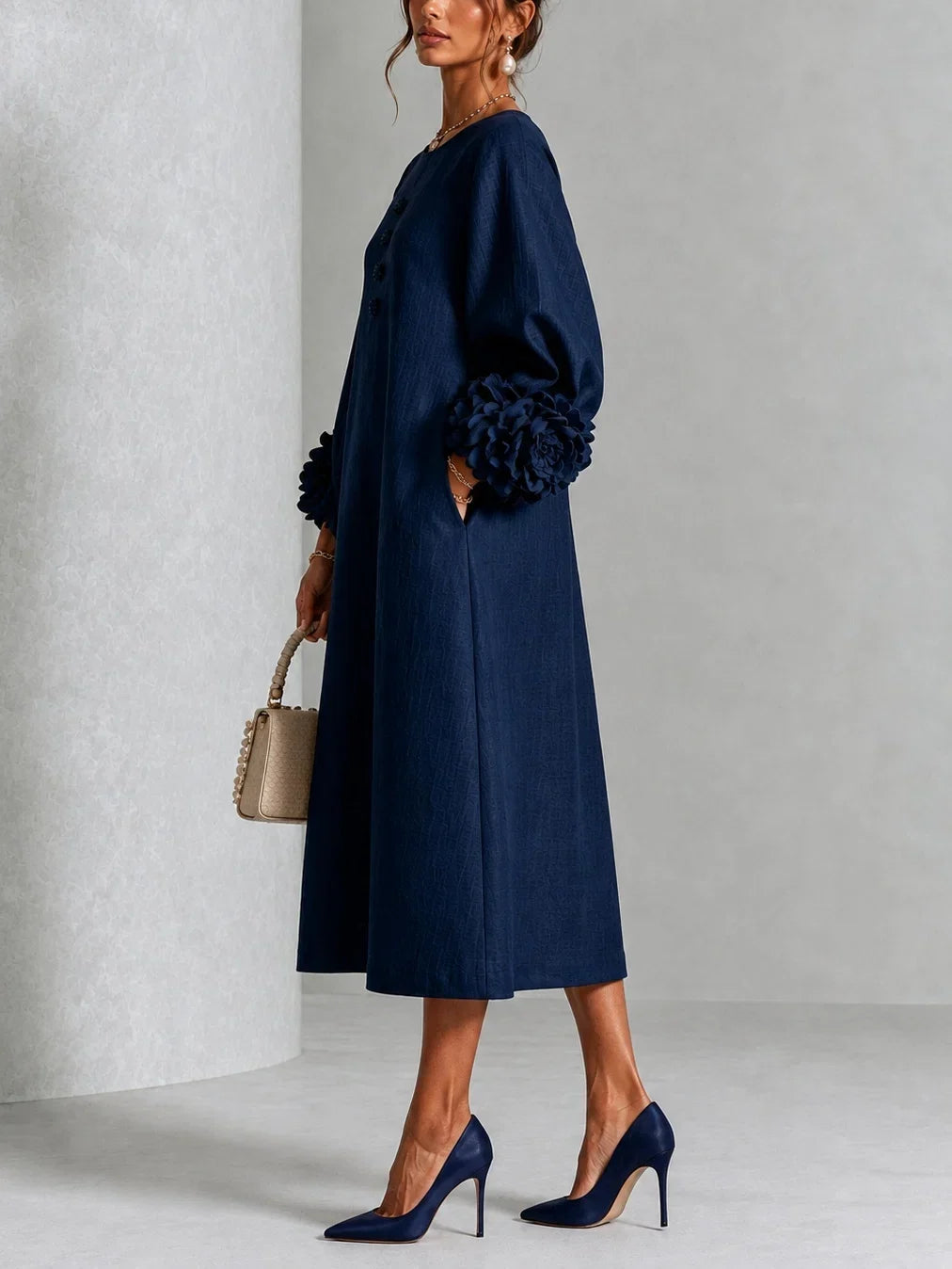 Liliana | Abito Midi Floreale Elegante