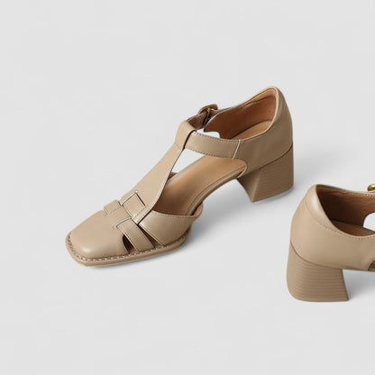 Beatrice | Scarpe Salomé con Tacco a Blocco
