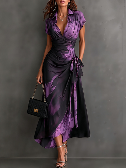 Emma | Vestido con estampado bicolor
