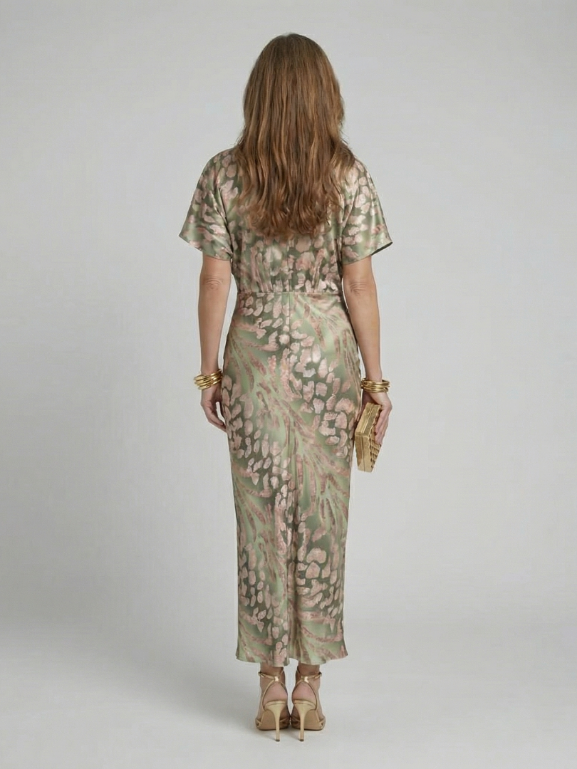 Valeria Sage | Vestido Midi Estampado