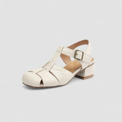Francesca | Scarpe Mary Jane Traforate con Tacco