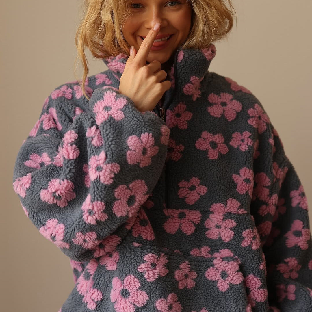 Vittoria | Maglione in Pile Floreale