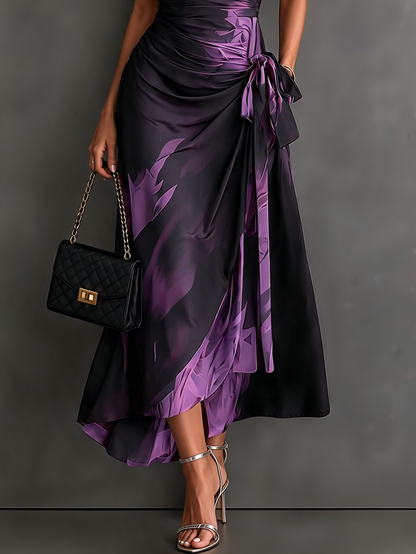 Emma | Vestido con estampado bicolor