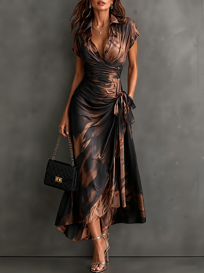 Emma | Vestido con estampado bicolor