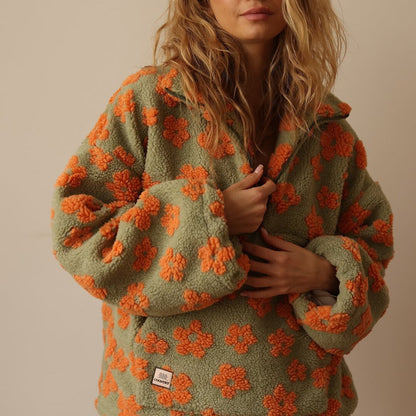 Vittoria | Maglione in Pile Floreale