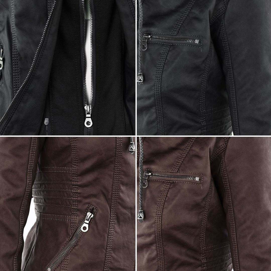 Flavia | Giacca in Pelle Robusta ed Elegante