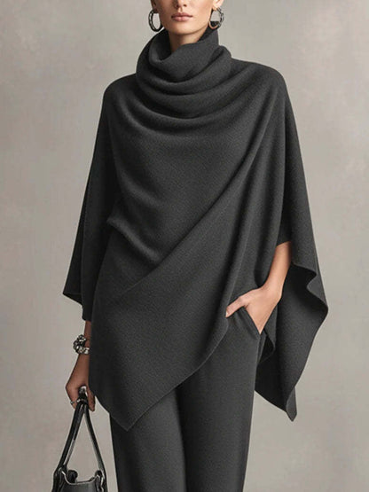 Celeste | Completo Due Pezzi Elegante Drappeggiato
