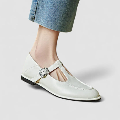 Giulia | Scarpe Mary Jane Inglesi con Tacco Basso