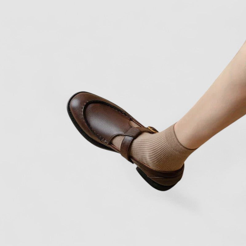 Lucia | Scarpe Mary Jane con Punta Quadrata