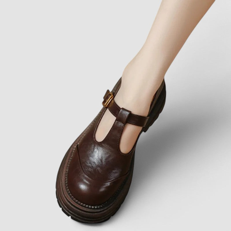 Isabella | Scarpe Salomé con Suola Carrarmato