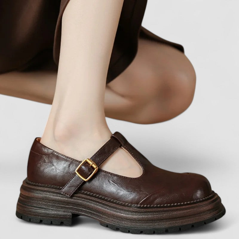 Isabella | Scarpe Salomé con Suola Carrarmato