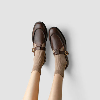 Lucia | Scarpe Mary Jane con Punta Quadrata