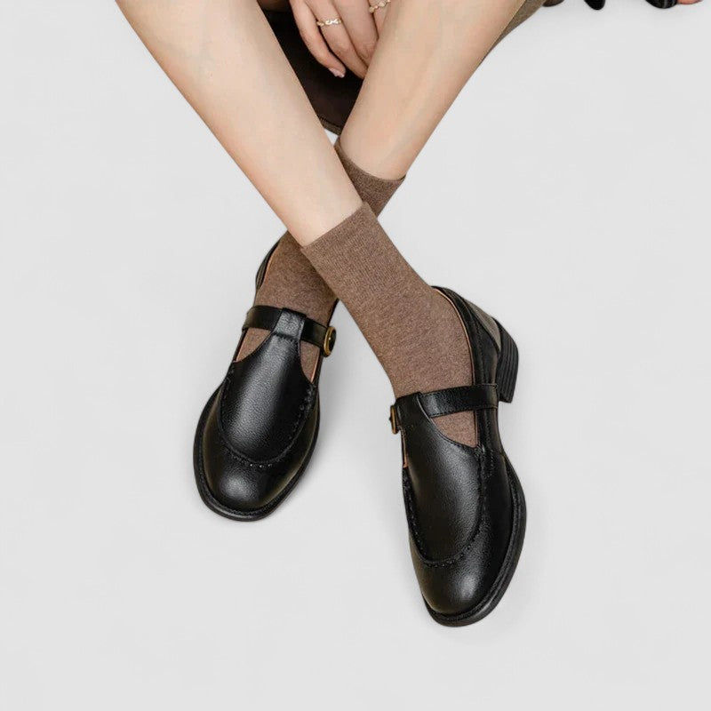 Lucia | Scarpe Mary Jane con Punta Quadrata