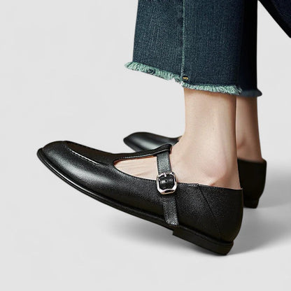 Giulia | Scarpe Mary Jane Inglesi con Tacco Basso