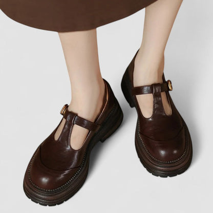 Isabella | Scarpe Salomé con Suola Carrarmato