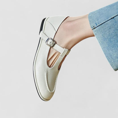 Giulia | Scarpe Mary Jane Inglesi con Tacco Basso