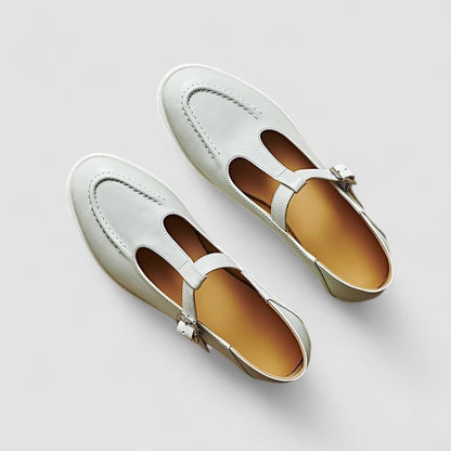Giulia | Scarpe Mary Jane Inglesi con Tacco Basso