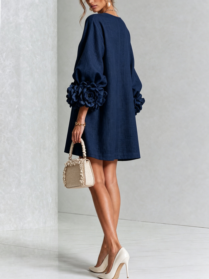 Florence | Mini Abito Floreale Con Bottoni