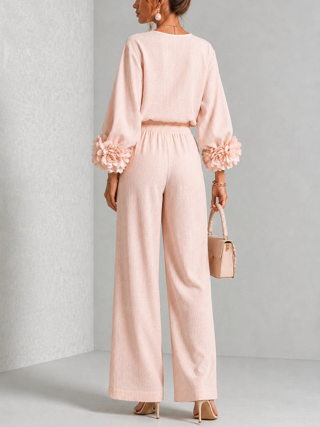 Rosalie | Completo Due Pezzi Con Polsini Floreali