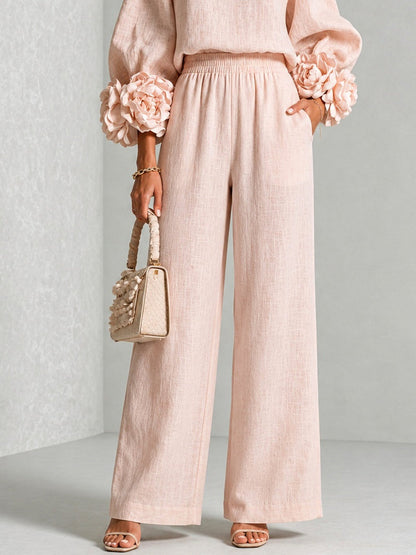 Rosalie | Completo Due Pezzi Con Polsini Floreali