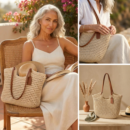 Donatella | Borsa Tote Crochet Intrecciata a Mano