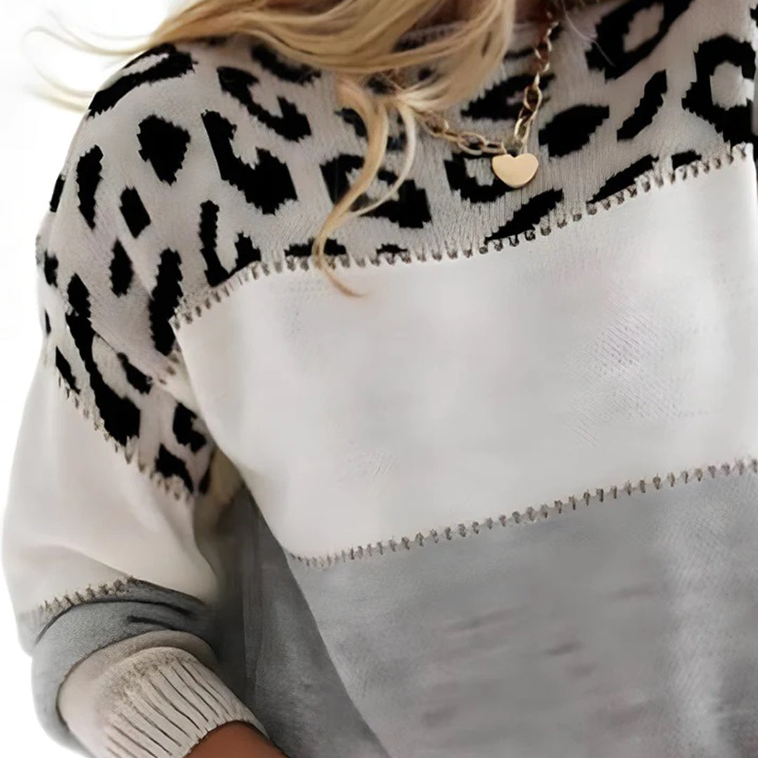 Fabiana | Maglione Donna con Stampa Leopardata