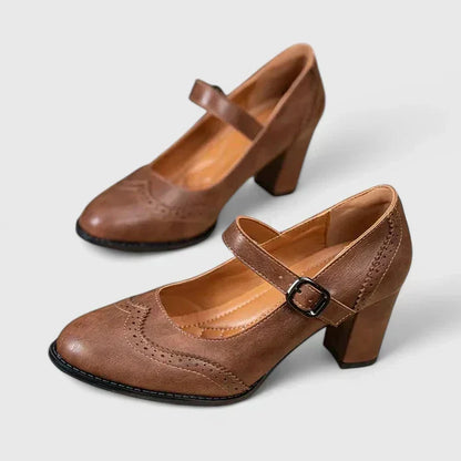 Beatrice | Scarpe Mary Jane con Tacco a Blocco