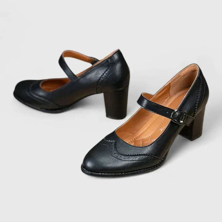 Beatrice | Scarpe Mary Jane con Tacco a Blocco