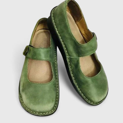 Monica | Scarpe Mary Jane in Pelle Patinata