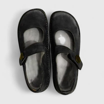 Monica | Scarpe Mary Jane in Pelle Patinata