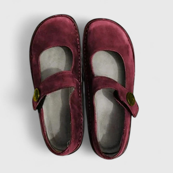 Monica | Scarpe Mary Jane in Pelle Patinata
