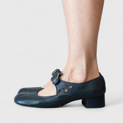Marissa | Scarpe per Bambini Retro a Fibbia Rotonda Léa