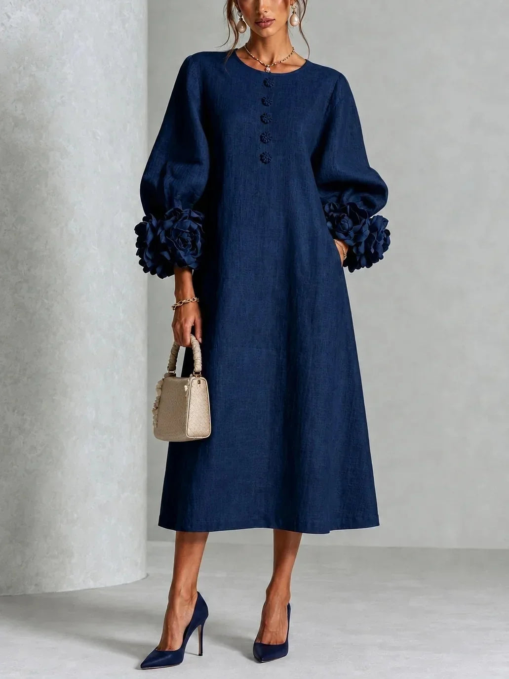 Liliana | Abito Midi Floreale Elegante