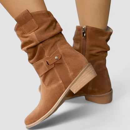 Elyse | Stivali Western In Stile Arricciato