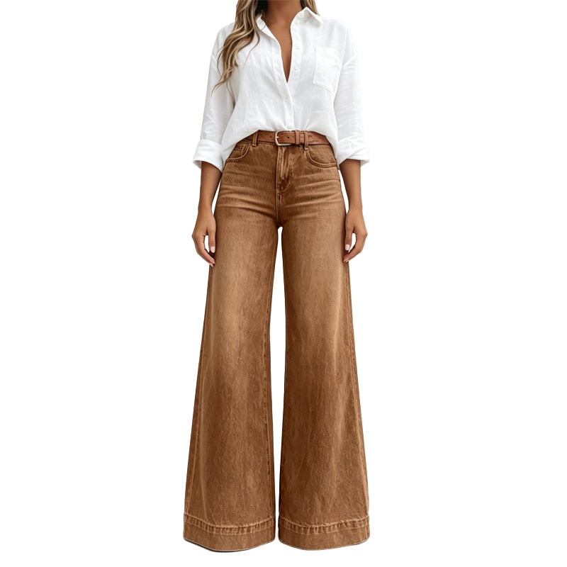 Lucia | Jeans Gamba Larga Effetto Allungante