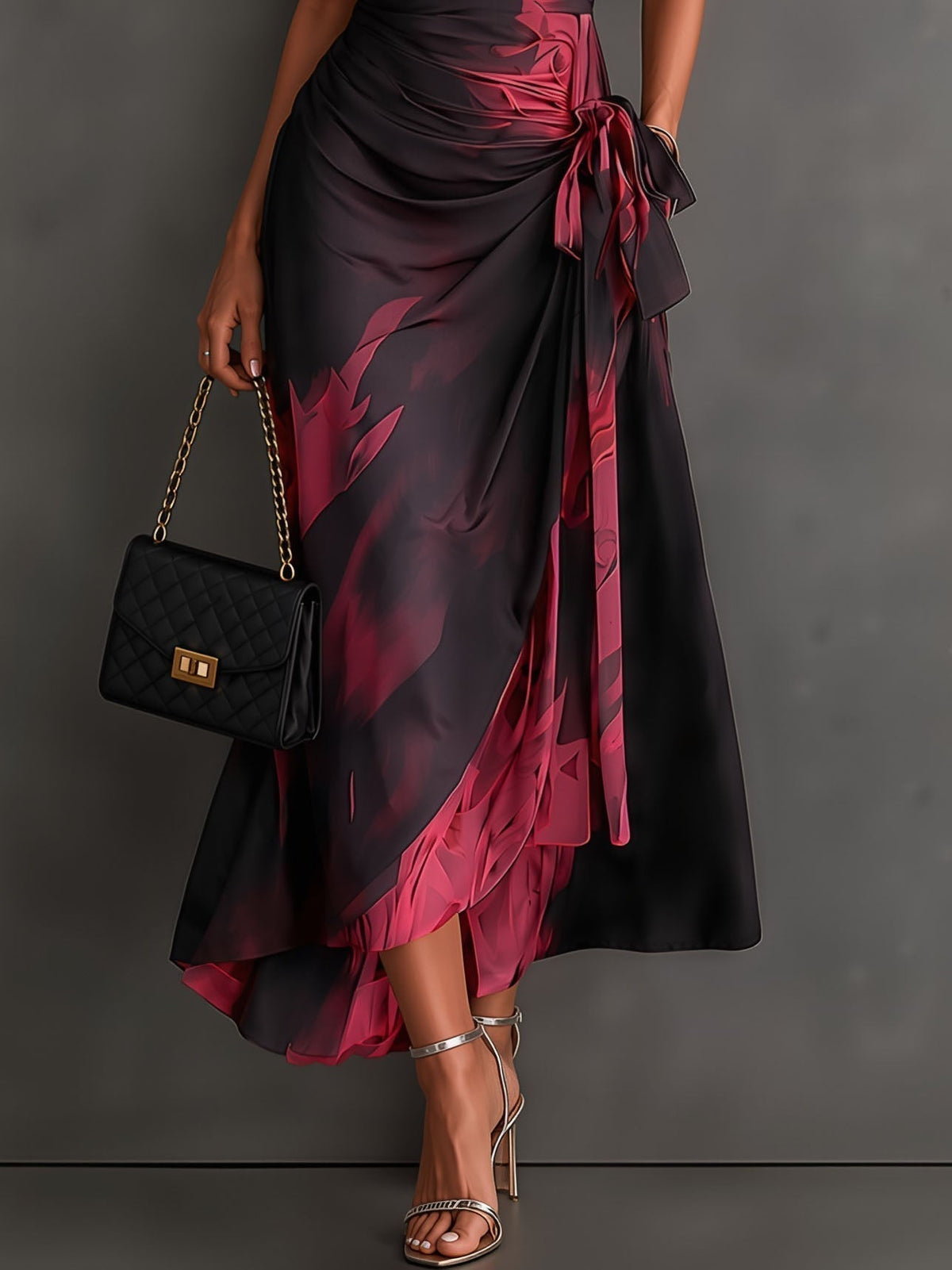Emma | Vestido con estampado bicolor