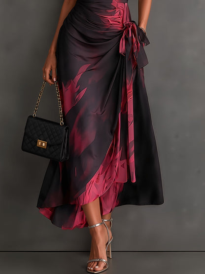 Emma | Vestido con estampado bicolor