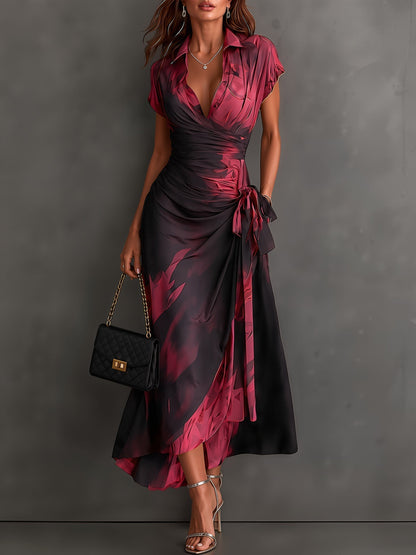 Emma | Vestido con estampado bicolor